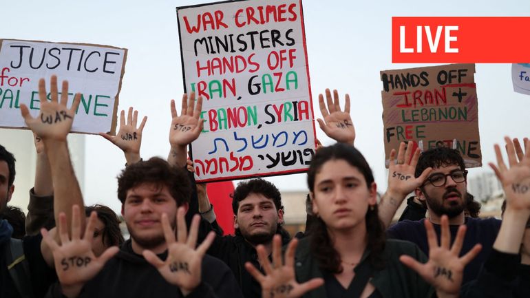 Direct - Guerre au Moyen-Orient : plus d'un millier de manifestants à Tel-Aviv contre la guerre avec l'Iran et le Hezbollah