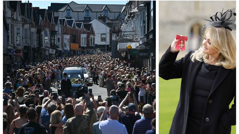 Dans sa petite ville de Mumbles, au Pays de Galles, des milliers de fans accompagnent le cercueil Bonnie Tyler, décédée le mois dernier