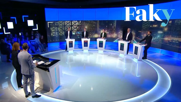 Nous avons vérifié 10 affirmations des 5 présidents et co-présidente de parti du débat de la RTBF