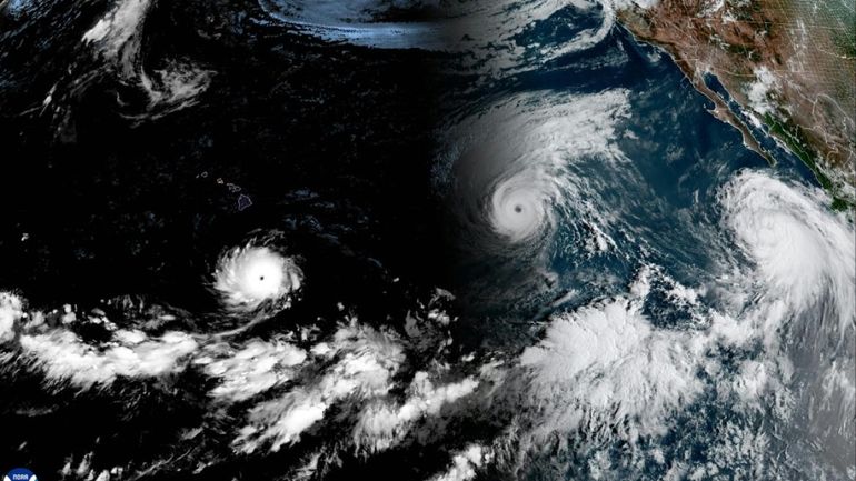 Trois ouragans en même temps dans le Pacifique, phénomène rare favorisé par El Niño