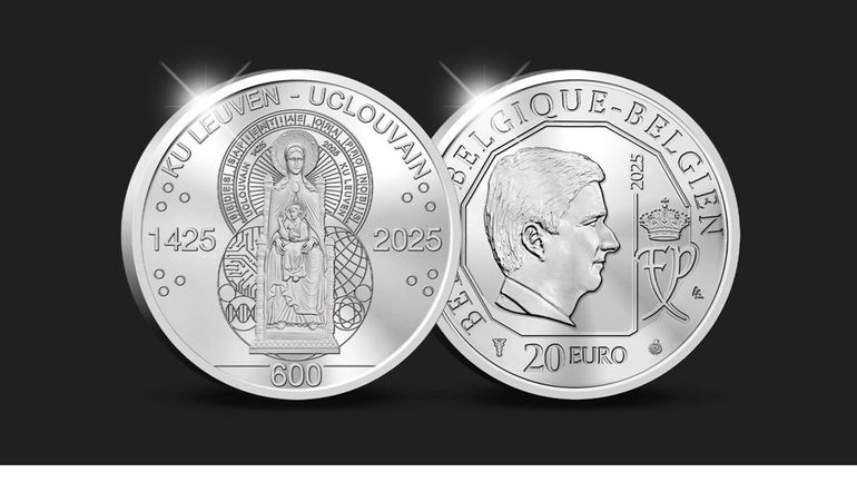 Une pièce commémorative en argent pour célébrer les 600 ans de l’UCLouvain et de la KU Leuven Une pièce commémorative en argent pour célébrer les 600 ans de l’UCLouvain et de la KU Leuven