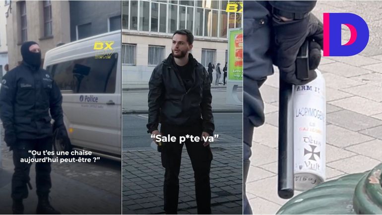 "Sale p*te", "t'es une chaise" et symbole associé à l'extrême droite : nous avons authentifié les vidéos de dérapages policiers