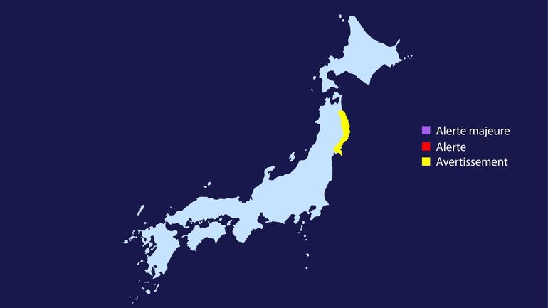Le Japon touché par un faible tsunami après un séisme de magnitude 6,7