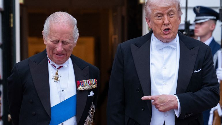 Visite de Charles III aux Etats-Unis : "sans les Britanniques, vous parleriez français", le roi d'Angleterre manie l'humour face à Trump