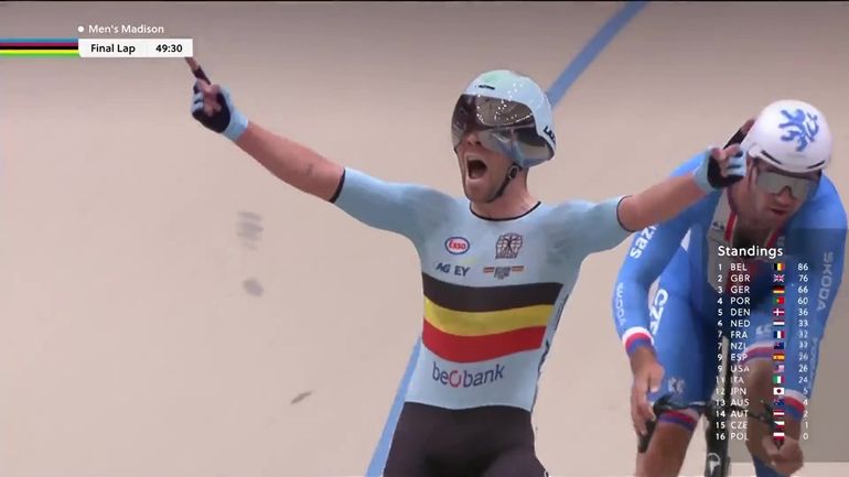Mondiaux de cyclisme sur piste : la Belgique championne du monde de Madison Mondiaux de cyclisme sur piste : la Belgique championne du monde de Madison