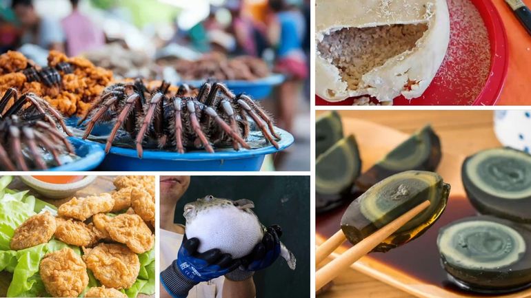 Tarentules frites, fromage aux asticots, testicules de taureau… Quels sont les plats les plus surprenants à travers le monde ?