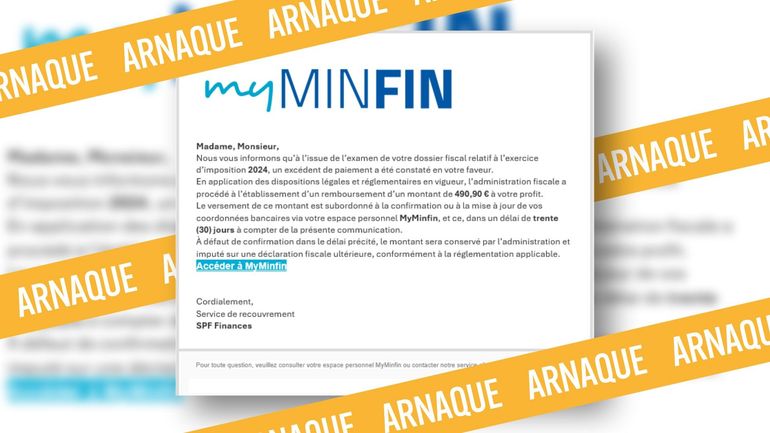 Non, le ministère des finances ne va pas vous rembourser "un excédent de paiement"
