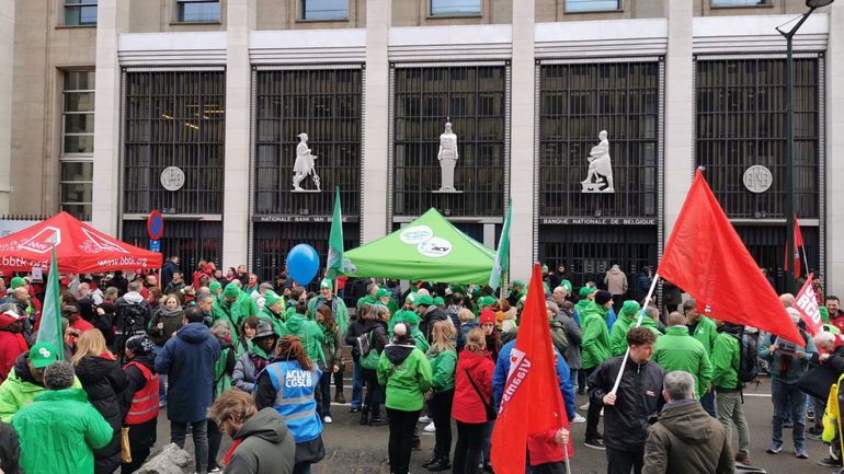 Les trois syndicats appellent à une nouvelle manifestation nationale à Bruxelles, le 23 novembre