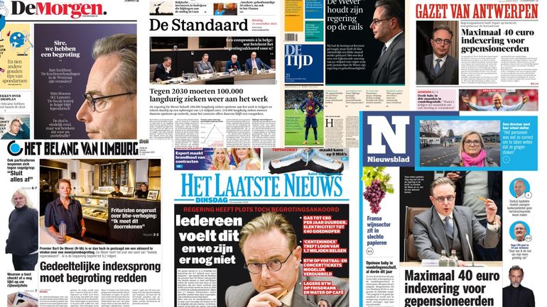 "Ouf", "on n’y est pas encore", "les friteries inquiètes"... : comment la presse flamande juge l’accord budgétaire fédéral ?