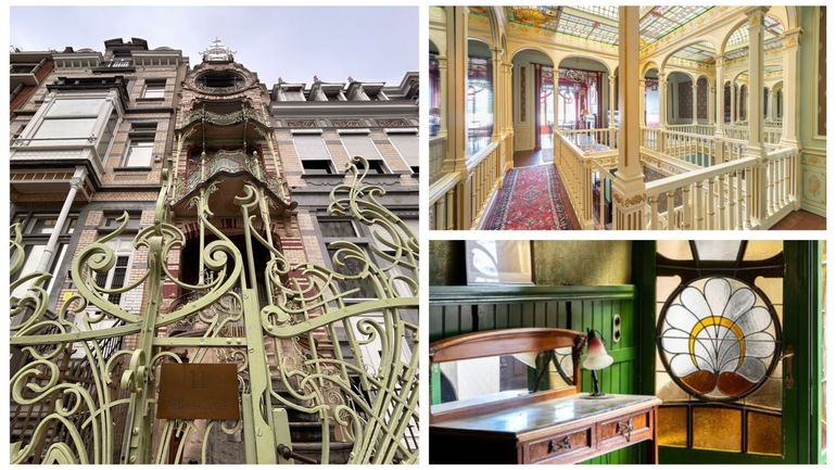 Bruxelles : la maison Saint-Cyr, chef-d'oeuvre de l'Art nouveau avec sa façade unique, est à vendre