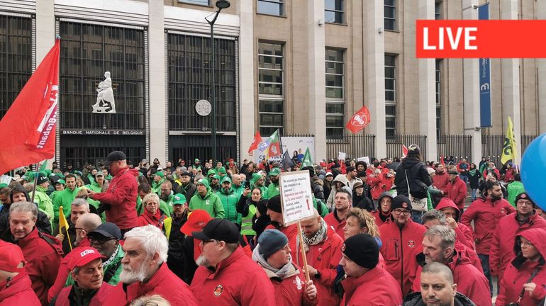 Direct - Manifestation nationale de ce 12 octobre : les syndicats veulent mettre la pression sur le gouvernement fédéral