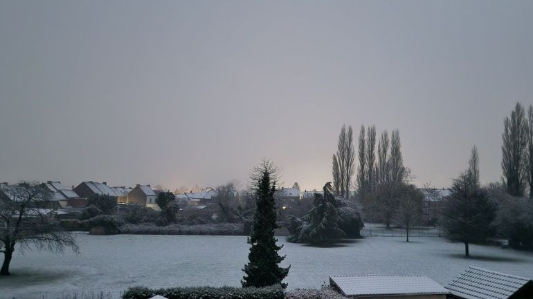 Météo en Belgique : des paysages enneigés ce matin