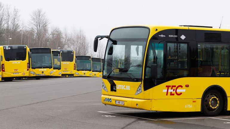 Le réseau TEC perturbé partout, particulièrement à Charleroi et Liège