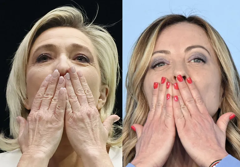 Marine Le Pen et Giorgia Meloni
